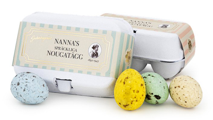 Nannas Spräckliga ägg i äggkartong - Sockerbageriet