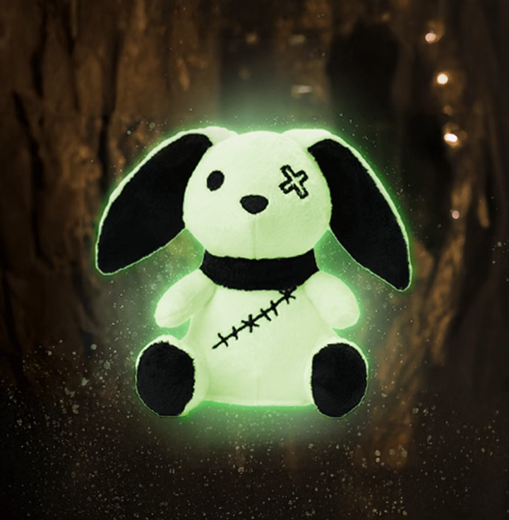 Halloweenmjukis Kanin, självlysande - Teddykompaniet