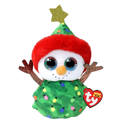 Beanie Boos Garland Snögubbe (grön) - TY Gosedjur