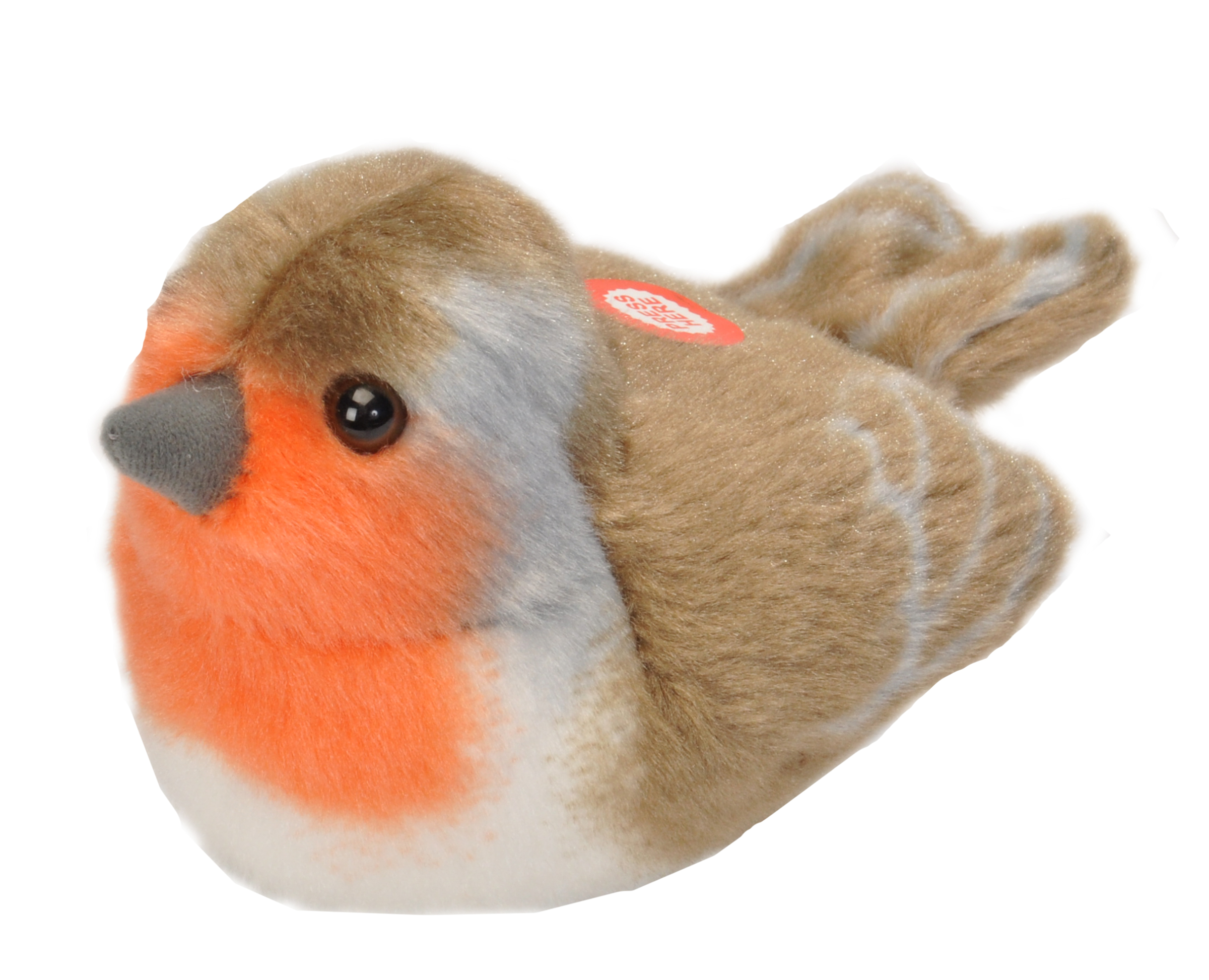 Rödhake med fågelläte, 14cm - Wild Republic