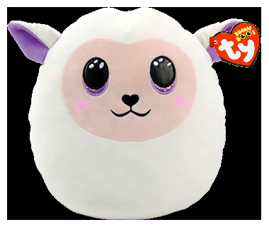 Squishy Beanies Fluffy Lamm - TY Gosedjur