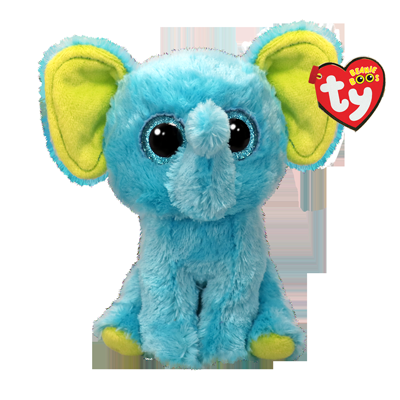 Beanie Boos Trunkles blå elefant - TY Gosedjur